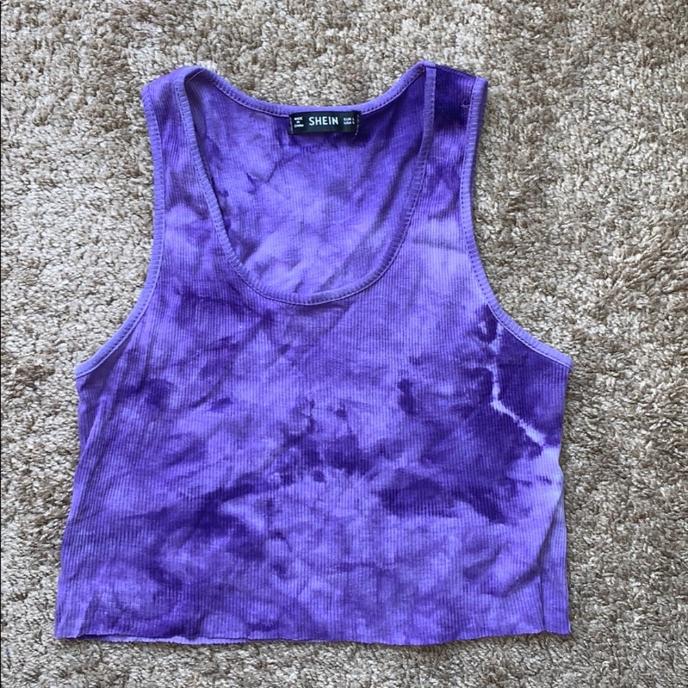 Purple  tie dye top